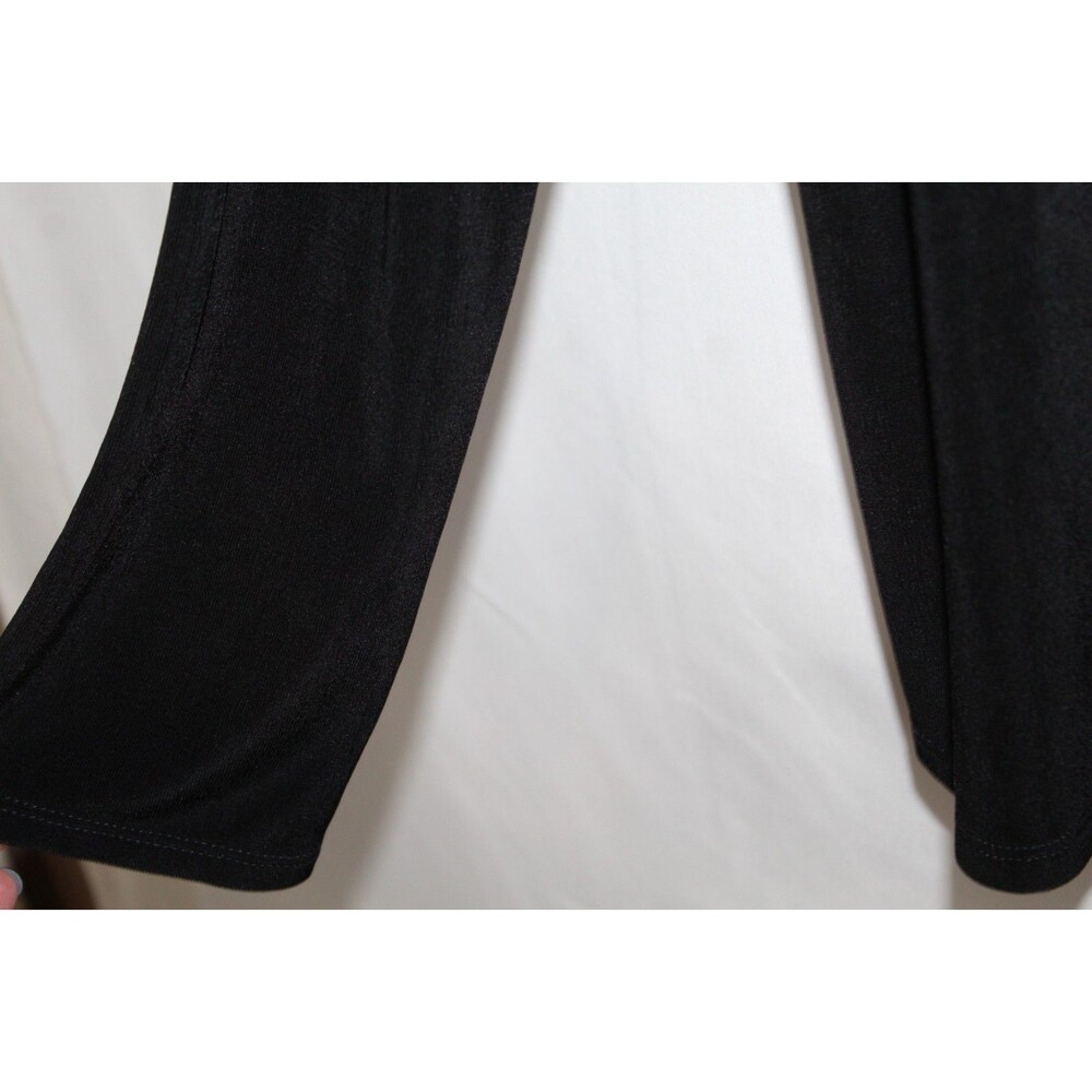 Coldwater Creek black slinky knit cardigan sweater size XS open front office - Picture 7 of 11
